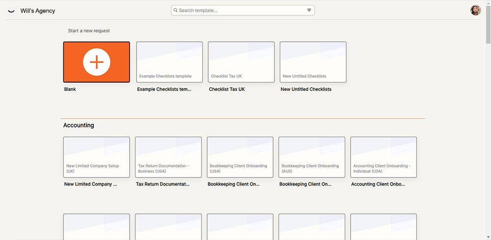 Save questions, sections, or entire checklists as templates.